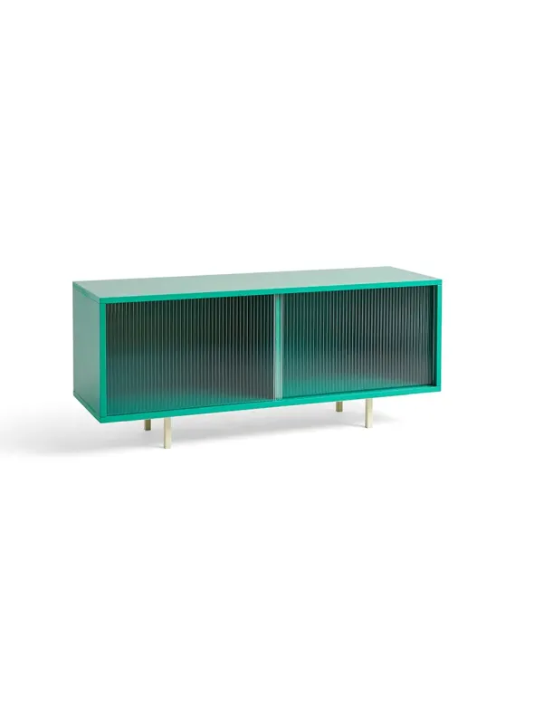 Colour Cabinet, medium med glasdøre fra Hay