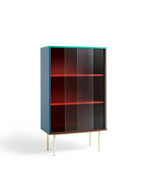 Colour Cabinet, tall med glasdøre fra Hay