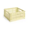 Colour Crate Medium Square, Light yellow fra Hay