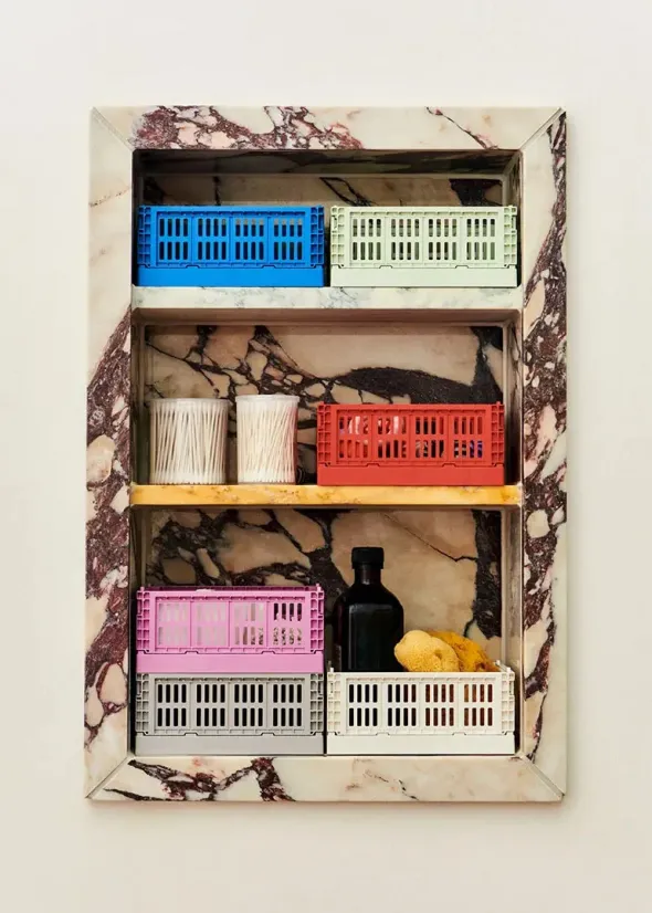 Colour Crate Mini 2 Stk., blush fra Hay
