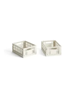 Colour Crate Mini 2 Stk., off white fra Hay