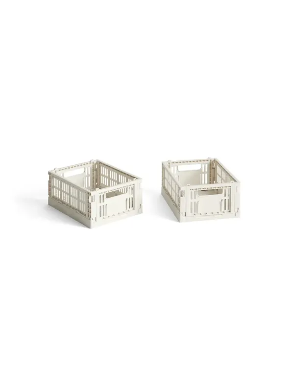 Colour Crate Mini 2 Stk., off white fra Hay
