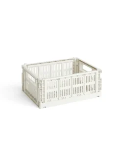 Colour crate M, off white fra Hay