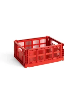 Colour crate M, red fra Hay