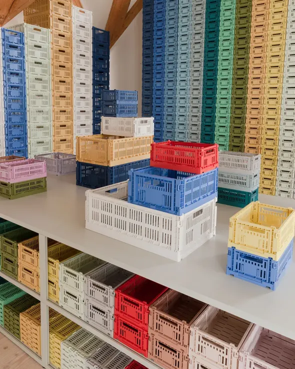 Colour crate S, red fra Hay