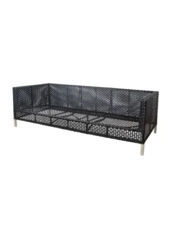Connect 3 personers Sofa, black/antracite fra Cane-line