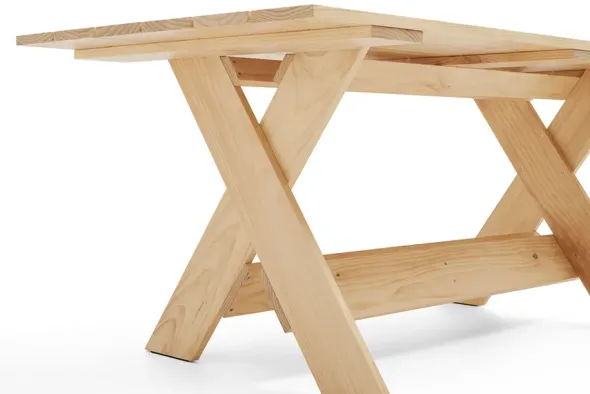 Crate Dining Table, 180x89 fra Hay