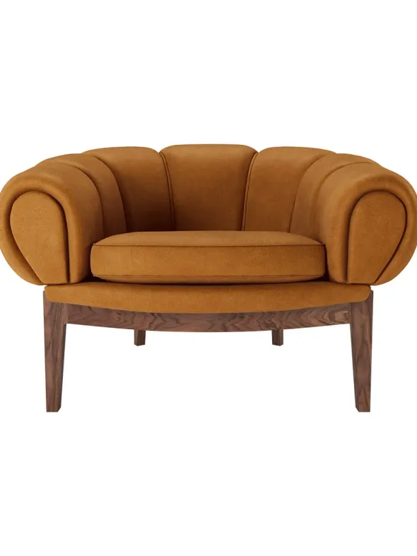 Croissant Lounge Chair, leather fra GUBI