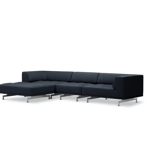 Delphi 450A, 3-personers sofa med skammel fra Fredericia Furniture
