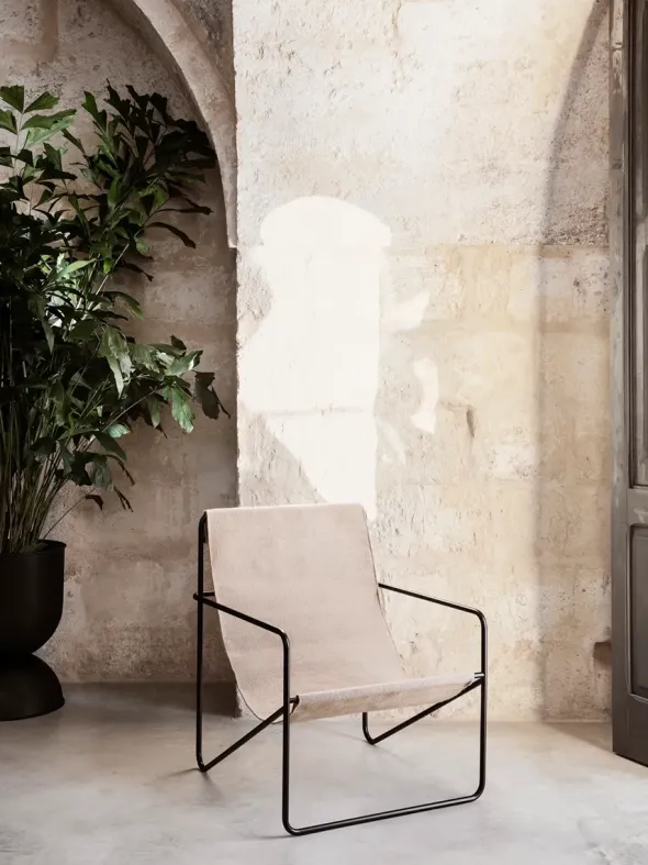 Desert Lounge Chair, sort fra Ferm Living
