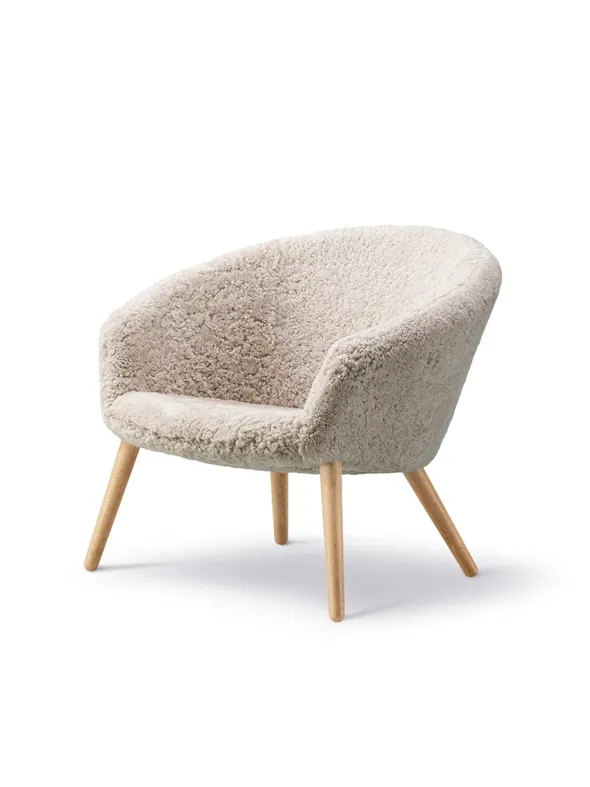 Ditzel Lounge Chair, lammeskind fra Fredericia Furniture