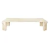 Doric Coffee Table 140 x 80 cm, Neutral White Travertine fra GUBI