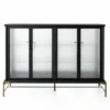 Dowry I kabinet, onyx eg, frosted glass fra Stellar Works