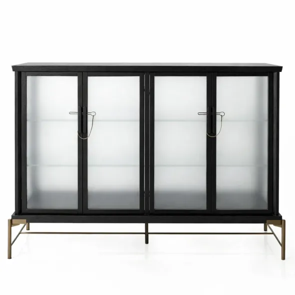 Dowry I kabinet, onyx eg, frosted glass fra Stellar Works