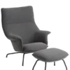 Doze Lounge Chair inkl. Fodskammel, ocean 80 fra Muuto