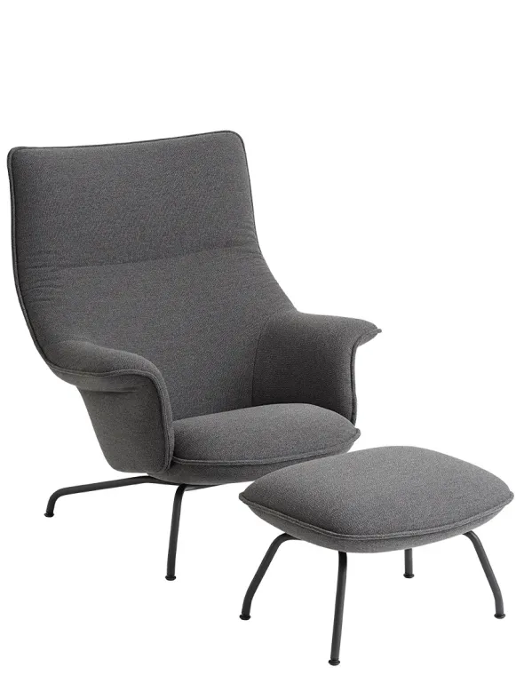 Doze Lounge Chair inkl. Fodskammel, ocean 80 fra Muuto