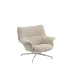 Doze Lounge Chair, Low Back, Heath tekstil, Tube base fra Muuto