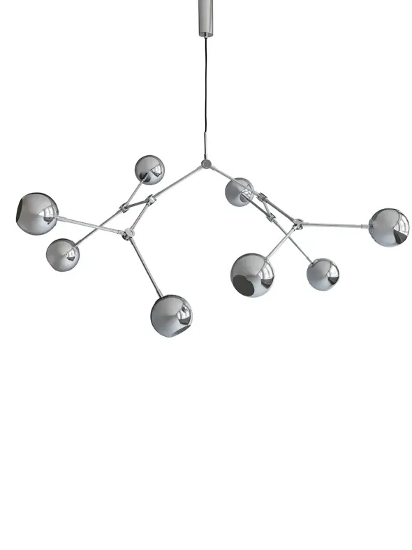 Drop Chandelier Globe, Chrome fra 101 Copenhagen