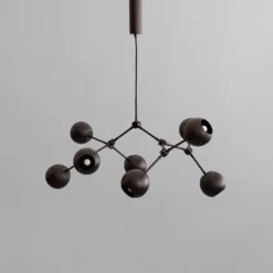 Drop Chandelier Globe, Mini, Burned Black fra 101 Copenhagen