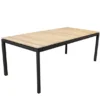 Drop Spisebord m/120 cm udtræk, teak/lava grey fra Cane-line