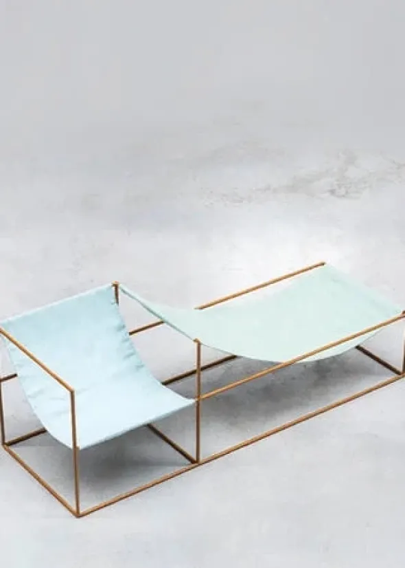 Duo Seat, blue/green fra Valerie Objects
