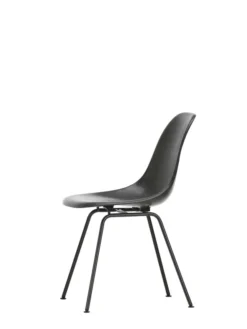 Eames Fiberglass Chair DSX, sortlakeret fra Vitra