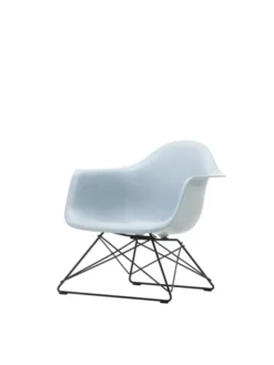 Eames Plastic Armchair LAR, sortlakeret fra Vitra