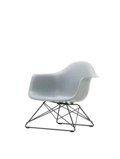Eames Plastic Armchair LAR, sortlakeret fra Vitra