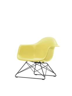 Eames Plastic Armchair LAR, sortlakeret fra Vitra