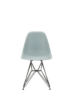 Eames Plastic Side Chair DSR, sort pulverlakeret fra Vitra