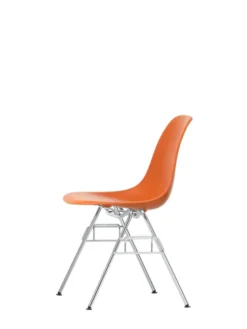 Eames Plastic Side Chair DSS-N, stabelbar fra Vitra