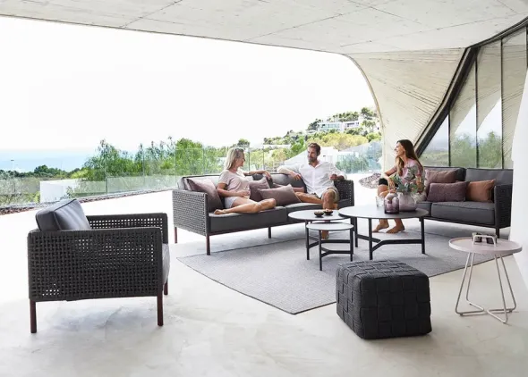 Encore 2-pers. Sofa, Soft Rope fra Cane-line