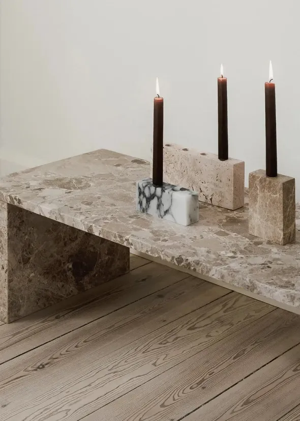 Epode Lysestage, calacatta violetta fra Wabi Sabi Nordic