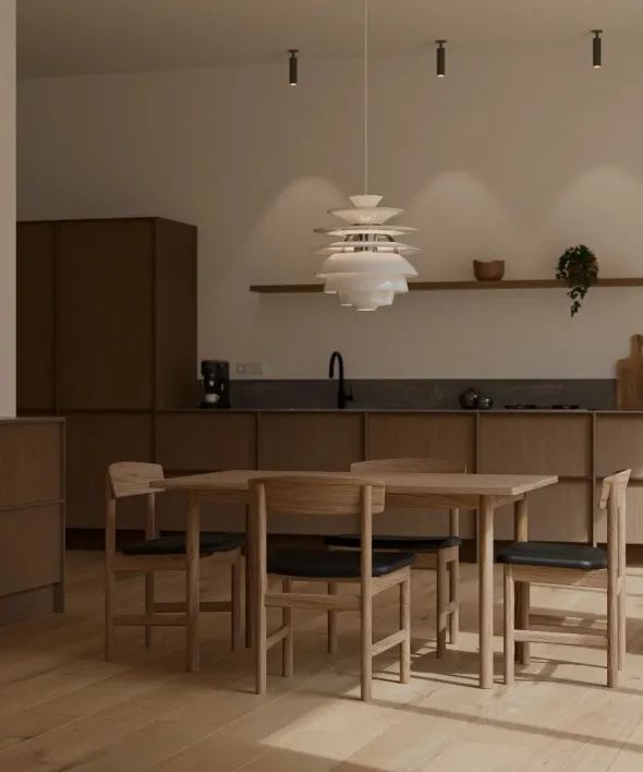 ESSENTIAL OAK spisebord 140x90 cm egetræsfinér, fra WB Manufaktur