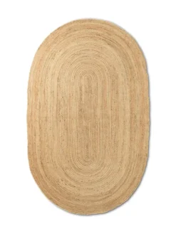 Eternal Oval Jute Rug - Natural fra Ferm Living