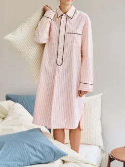 Fineline Long Nightshirt fra Hay