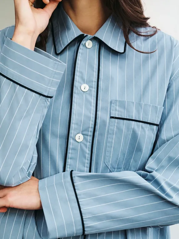Fineline Long Nightshirt fra Hay