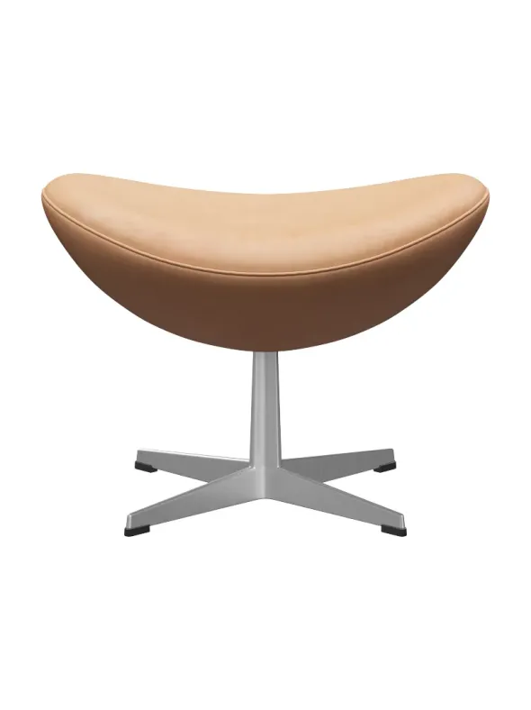 3127 Fodskammel til Ægget af Arne Jacobsen læder