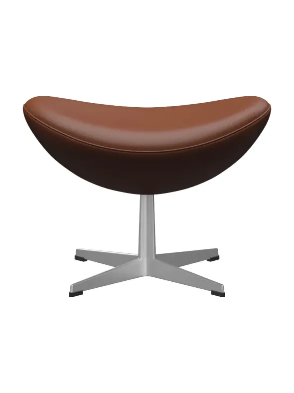 3127 Fodskammel til Ægget af Arne Jacobsen læder