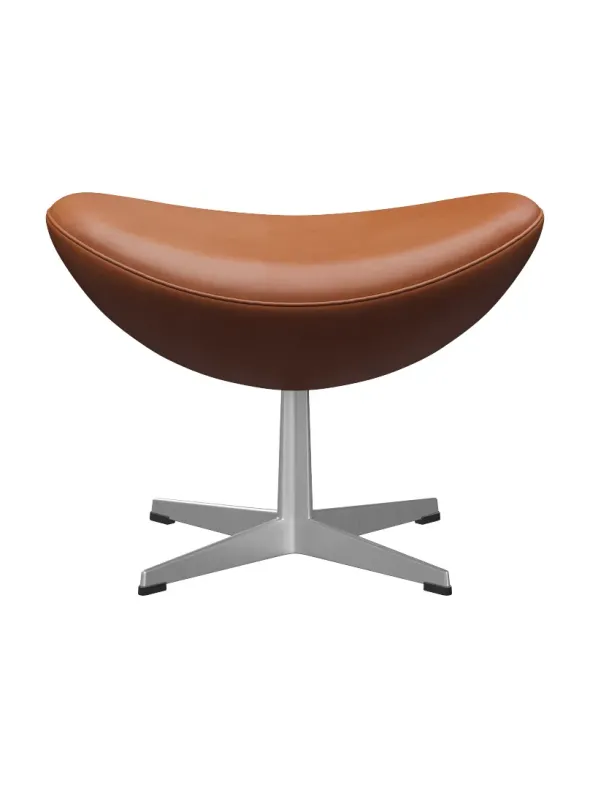3127 Fodskammel til Ægget af Arne Jacobsen læder