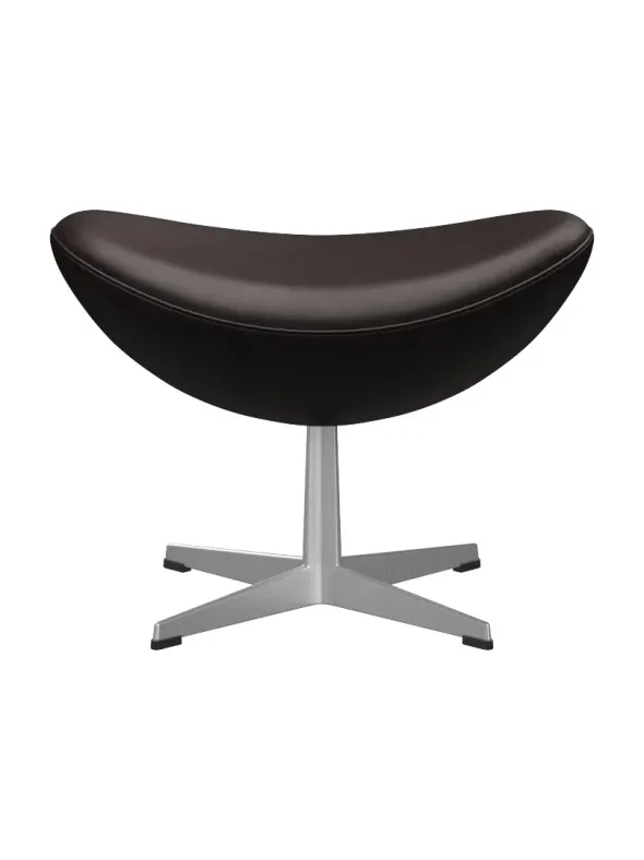 3127 Fodskammel til Ægget af Arne Jacobsen læder