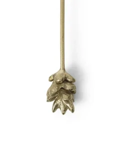 Forest Christmas Tree Candle Holders, sæt á 4 stk., brass fra Ferm Living