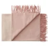 Franja Plaid, pink/white fra Silkeborg Uldspinderi