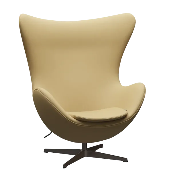 3316 Ægget loungestol, stel i brown bronze af Arne Jacobsen