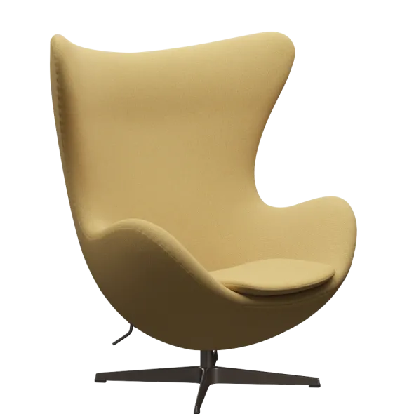 3316 Ægget loungestol, stel i brown bronze af Arne Jacobsen