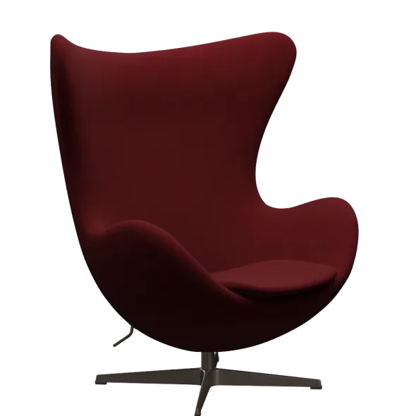 3316 Ægget loungestol, stel i brown bronze af Arne Jacobsen