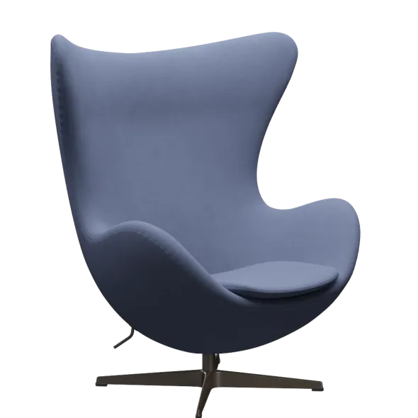 3316 Ægget loungestol, stel i brown bronze af Arne Jacobsen