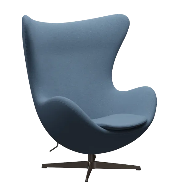 3316 Ægget loungestol, stel i brown bronze af Arne Jacobsen