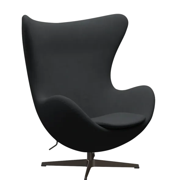 3316 Ægget loungestol, stel i brown bronze af Arne Jacobsen