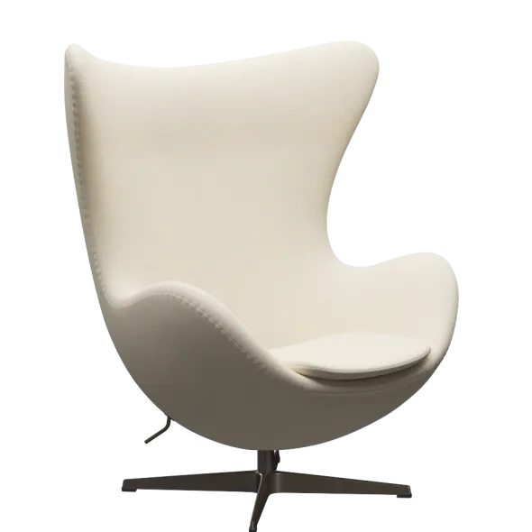 3316 Ægget loungestol, stel i brown bronze af Arne Jacobsen